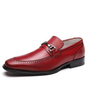 Men's Genuine Leather Oxford Classic Dress Shoes